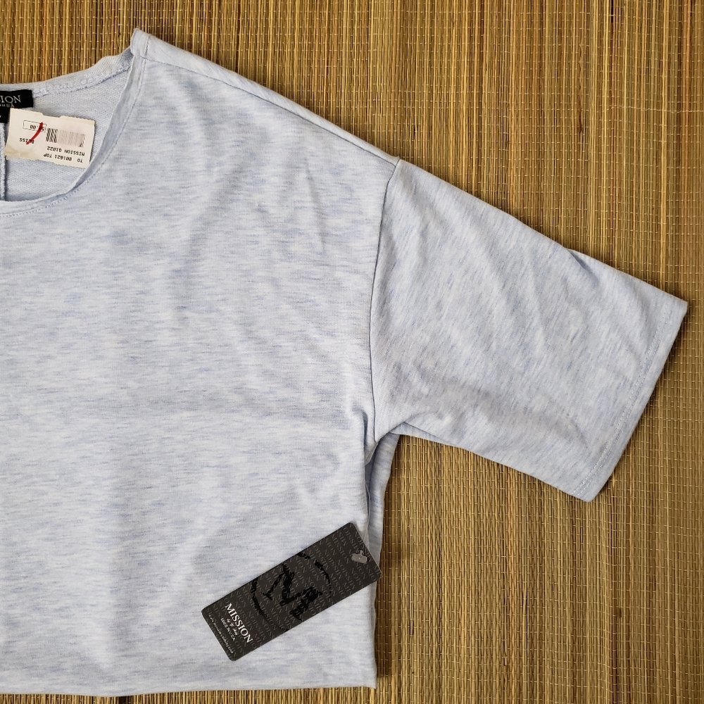 Mission Clothing Longline shirt men L Blue Gray - Picture 5 of 9